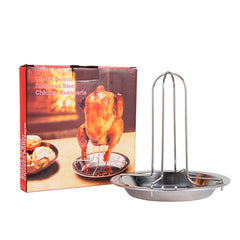 Sleek Carbon Steel Chicken Roaster
