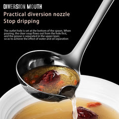 Stainless Steel Grease-Filtering Spoon